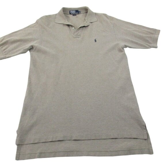 Polo Ralph Lauren Polo Shirt Mens M Olive Green Golf Performance High Low Slit‎ - Picture 1 of 9